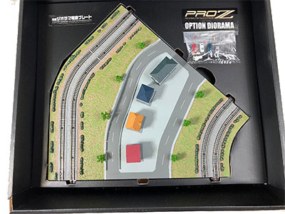 PZ3-003 完成ジオラマ増設プレート PRO Z Dタイプ 45°コーナープレート