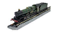 Castle class 5044 'Earl of Dunraven' GWR lined green 蒸気機関車