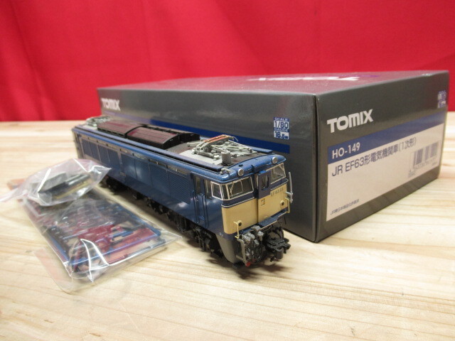 TOMIX トミックス HO-149 JR EF63形電気機関車 1次形 1/80 16.5mm 鉄道模型 現状品